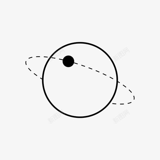 行星天体轨道svg_新图网 https://ixintu.com 行星 天体 轨道 卫星 恒星