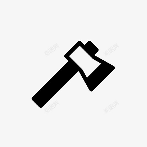 斧头冒险野营svg_新图网 https://ixintu.com 冒险 图标 斧头 野营 户外 字形 样式