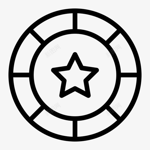 星币筹码扑克svg_新图网 https://ixintu.com 星币 筹码 扑克