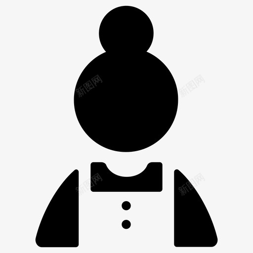 客房服务清洁工女佣svg_新图网 https://ixintu.com 清洁工 服务 客房服务 女佣 酒店 酒店服 图标