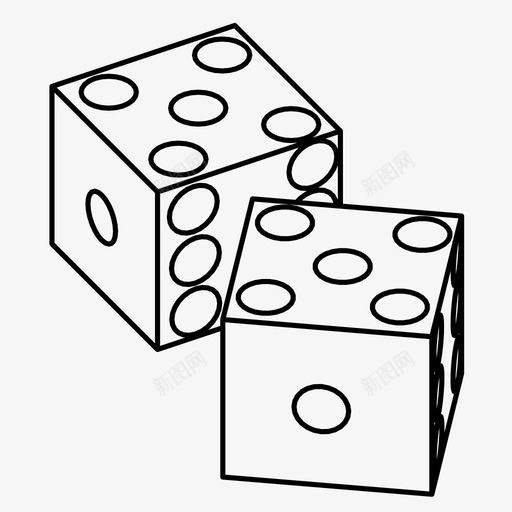 骰子棋盘游戏幸运svg_新图网 https://ixintu.com 游戏 棋盘 幸运 骰子 数字