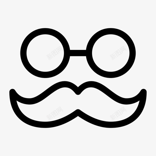 老学校理发店眼镜svg_新图网 https://ixintu.com 学校 理发店 眼镜 胡子 老人