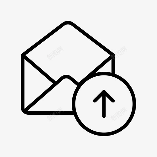 邮件上传信封信件svg_新图网 https://ixintu.com 邮件 上传 信封 信件 图标