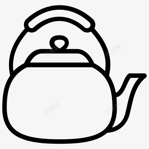 茶叶电热壶茶壶svg_新图网 https://ixintu.com 茶壶 茶叶 电热 热水器 日本 符号 线图 图标