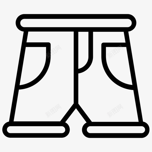 拳击手儿童服装短裤svg_新图网 https://ixintu.com 短裤 拳击手 儿童服装 内裤 夏威夷 符号 线图 图标