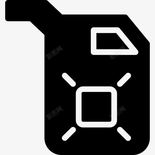 汽油容器加仑svg_新图网 https://ixintu.com 汽油 容器 加仑 油石 石油 固体 图标