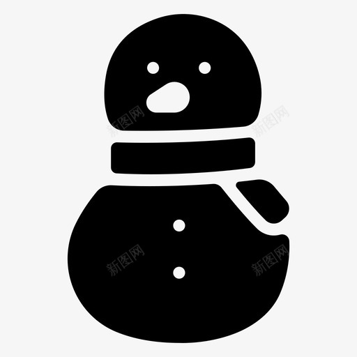 雪人和围巾冰雪球svg_新图网 https://ixintu.com 雪人 人和 围巾 冰雪 雪球 圣诞 雕文