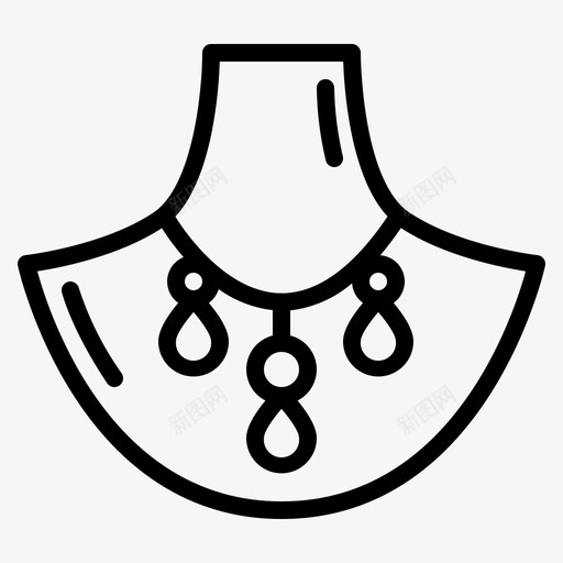 项链饰品钻石svg_新图网 https://ixintu.com 项链 饰品 钻石 时尚