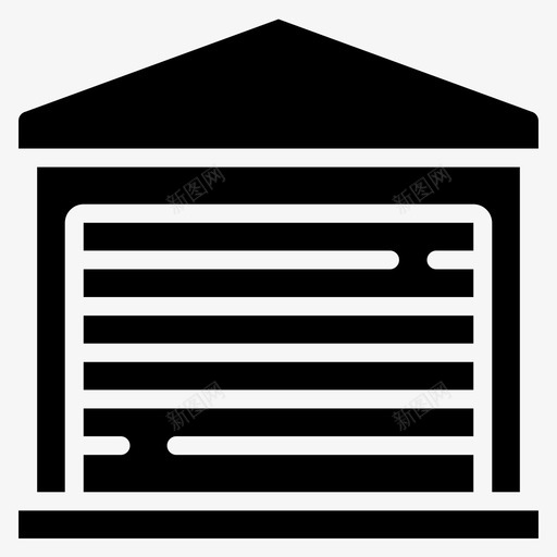 仓库交货物流svg_新图网 https://ixintu.com 装运 仓库 交货 物流 储存 交付 图示