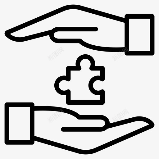 保护护理手svg_新图网 https://ixintu.com 保护 护理 难题 解决方案 成功 机会 线图 图标