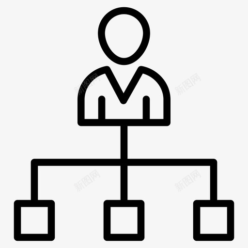 管理员工层级svg_新图网 https://ixintu.com 管理 管理员 员工 层级 网络 用户 人员 资源 图标