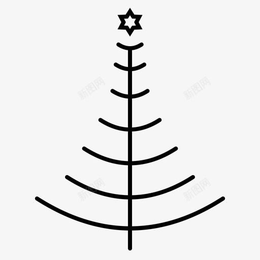 树庆祝圣诞节svg_新图网 https://ixintu.com 庆祝 圣诞节 装饰 欢乐