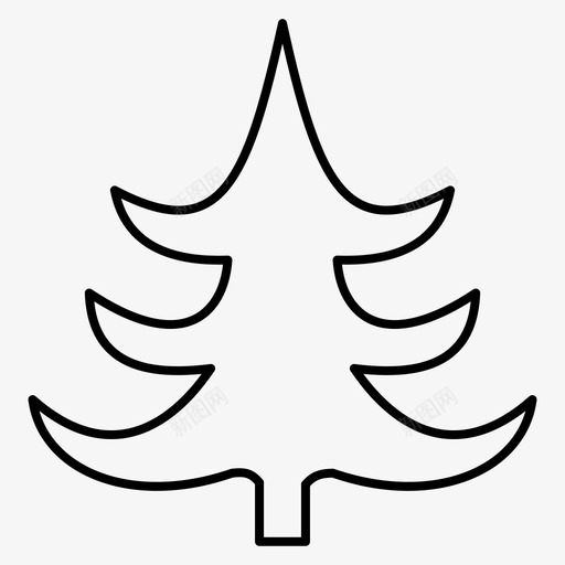 树庆祝圣诞节svg_新图网 https://ixintu.com 庆祝 圣诞节 装饰 欢乐
