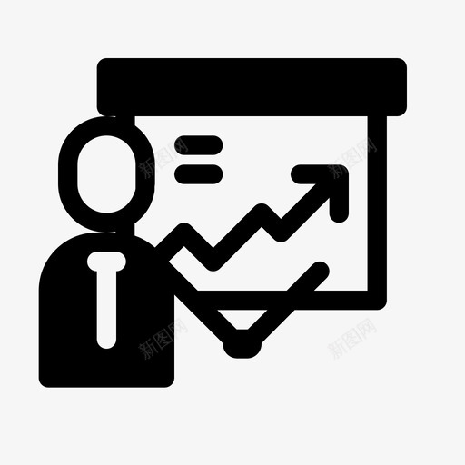 演示业务商人svg_新图网 https://ixintu.com 业务 演示 商人 会议 策略 财务 字形