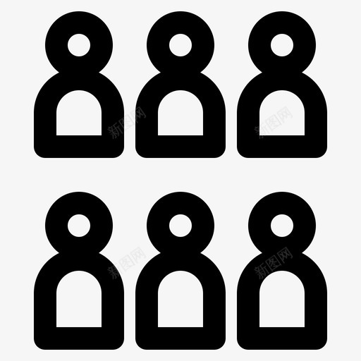 观众人群小组svg_新图网 https://ixintu.com 演示 观众 人群 小组 人员 文稿 大纲