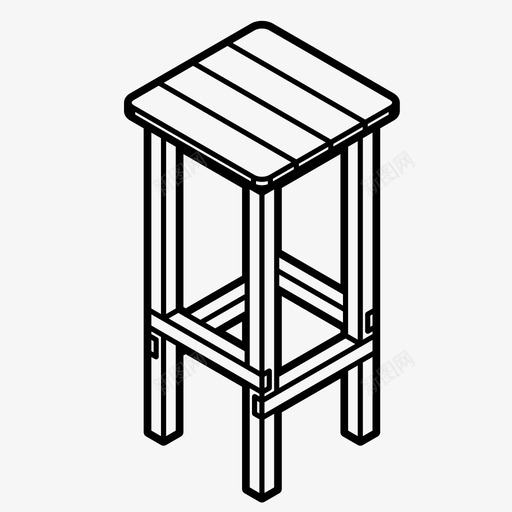 凳子柜台凳子家具svg_新图网 https://ixintu.com 凳子 柜台 家具 座位 椅子