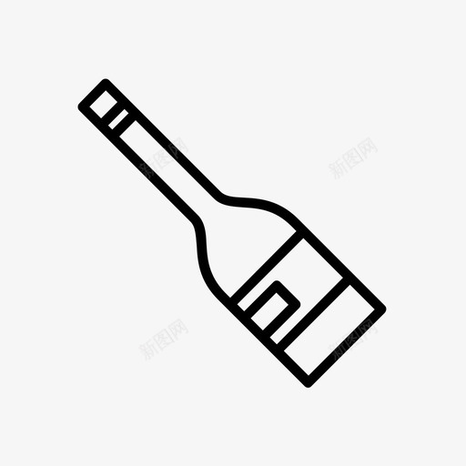瓶装香槟香槟饮料svg_新图网 https://ixintu.com 香槟 饮料 瓶装 葡萄酒 圣诞 图标