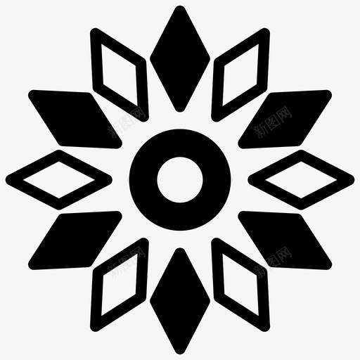 部落花古代纹身阿兹台克svg_新图网 https://ixintu.com 古代 台克 图标 图案 符号 纹身 线图 花钿 落花 落花部 部落 阿兹