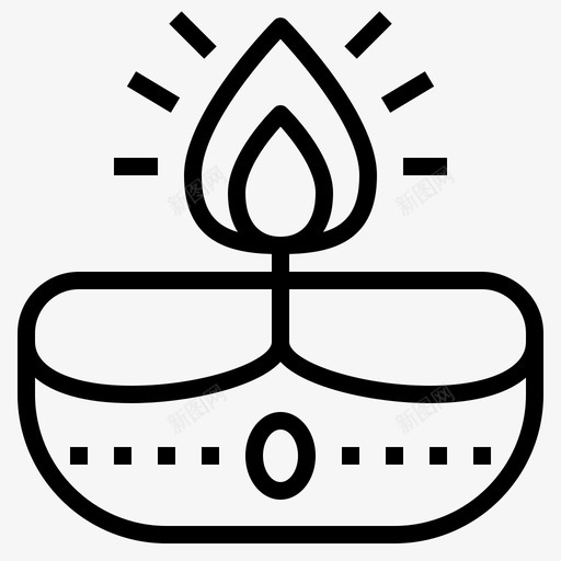 排灯灯庆祝灯svg_新图网 https://ixintu.com 庆祝 排灯 灯排 灯灯 灯德 帕姆 大纲