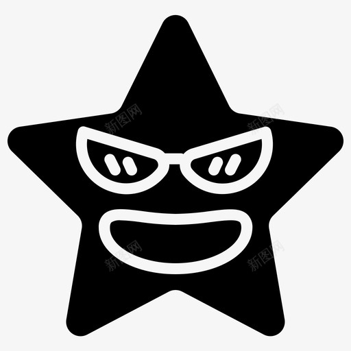 太阳镜明星表情酷感人svg_新图网 https://ixintu.com 太阳镜 明星 表情 感人