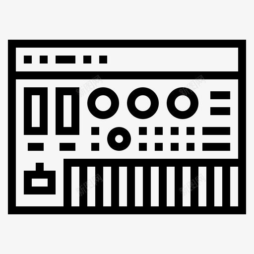 合成器电子乐器svg_新图网 https://ixintu.com 合成器 电子 乐器 风琴 嘻哈