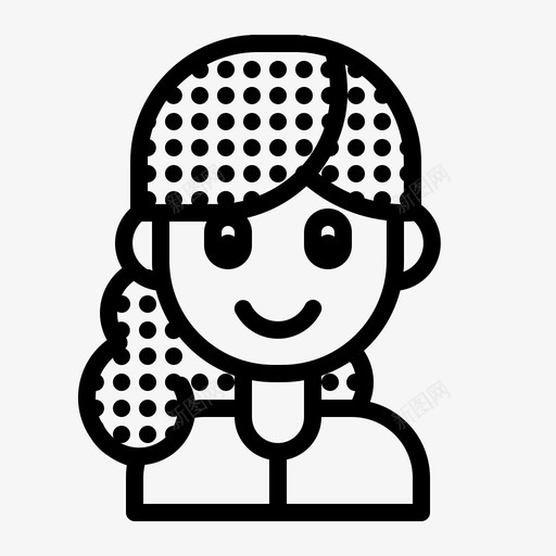 女性化身角色女孩svg_新图网 https://ixintu.com 女性 女性化 化身 角色 女孩 人物 卡通 头像
