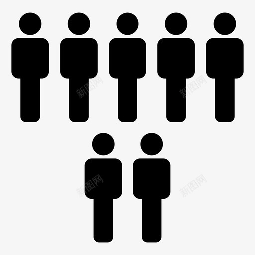 人物公司连接svg_新图网 https://ixintu.com 人物 公司 连接 会议 网络 图标 矢量 符号