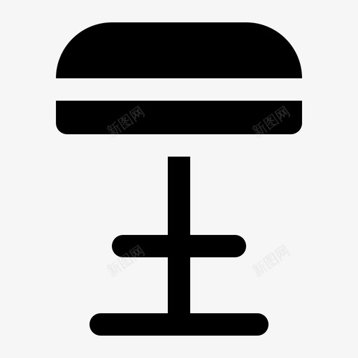吧台椅高脚椅家具svg_新图网 https://ixintu.com 高脚 吧台 家具 实心