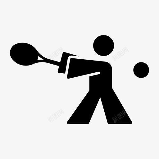 网球运动员打球svg_新图网 https://ixintu.com 运动员 网球 打球 运动 体育 田径