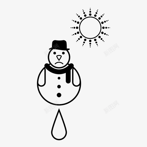 融化的雪人圣诞节新年svg_新图网 https://ixintu.com 融化 雪人 圣诞节 新年 晴朗 天气