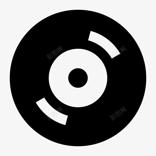 乙烯基光盘音乐svg_新图网 https://ixintu.com 新年 聚会 乙烯基 光盘 音乐 唱片 标志