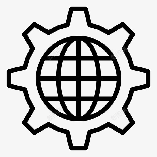 世界人工浏览器svg_新图网 https://ixintu.com 世界 人工 浏览器 地球仪 智能 设置 机器 机器人 人和 人工智能 线图