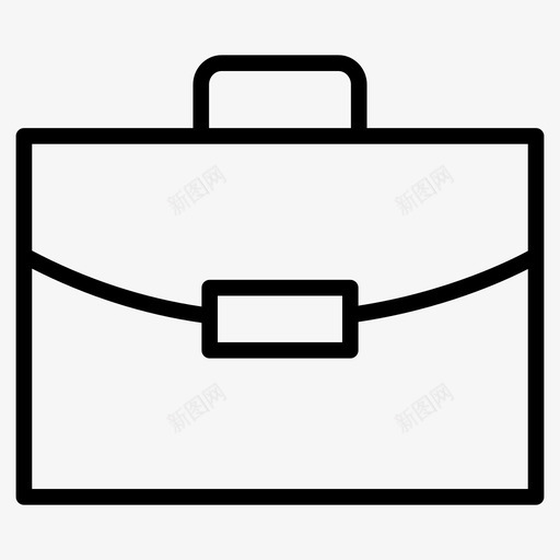 公文包包工作svg_新图网 https://ixintu.com 公文包 公文 包包 工作 行李 人肉 线图 图标