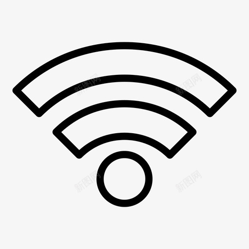 wifi互联网网络svg_新图网 https://ixintu.com 互联网 网络 路由器 信号 无线