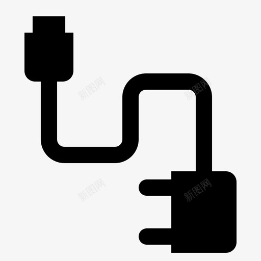 手机充电器电缆连接svg_新图网 https://ixintu.com 手机 充电器 电缆 连接 数据