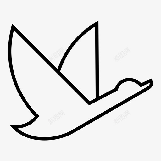鹅鸟鸭svg_新图网 https://ixintu.com 鹅鸟 鸭飞 猎鸟 线图 图标