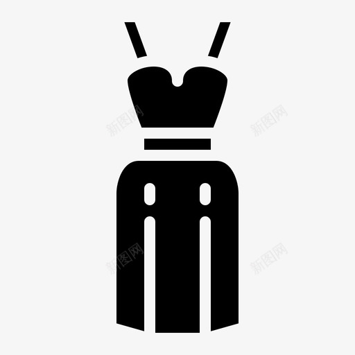 长裙服饰优雅svg_新图网 https://ixintu.com 长裙 服饰 优雅 服装时尚 扎实
