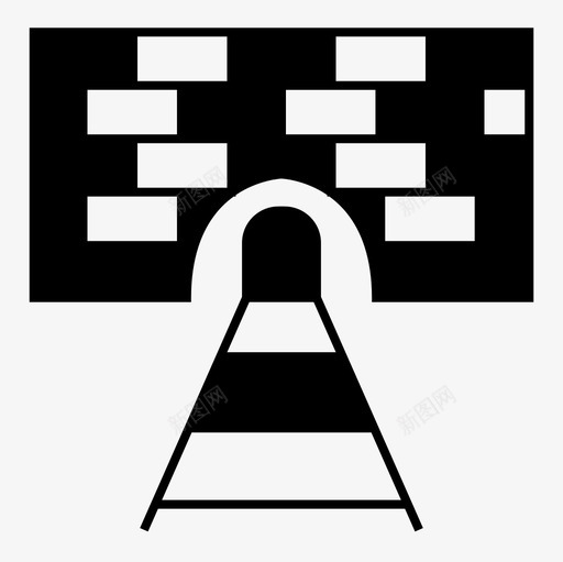 矿山山采石场svg_新图网 https://ixintu.com 矿山山 采石场 铁路 轨道