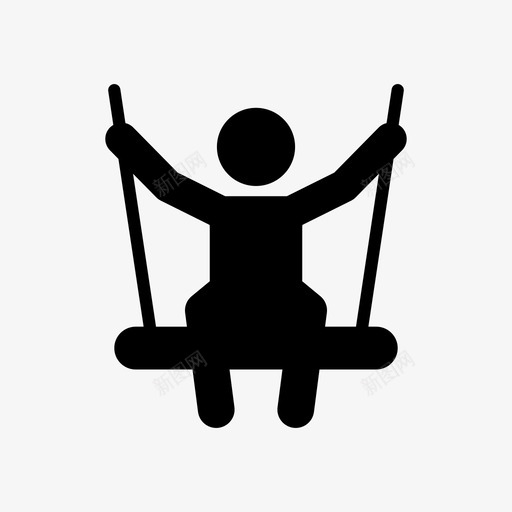 秋千儿童户外svg_新图网 https://ixintu.com 秋千 儿童 户外 公园 操场 体育活动