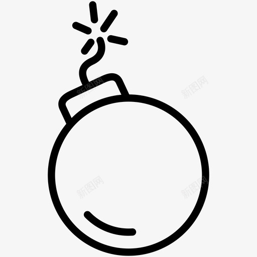 炸弹爆炸安全svg_新图网 https://ixintu.com 爆炸 炸弹 安全