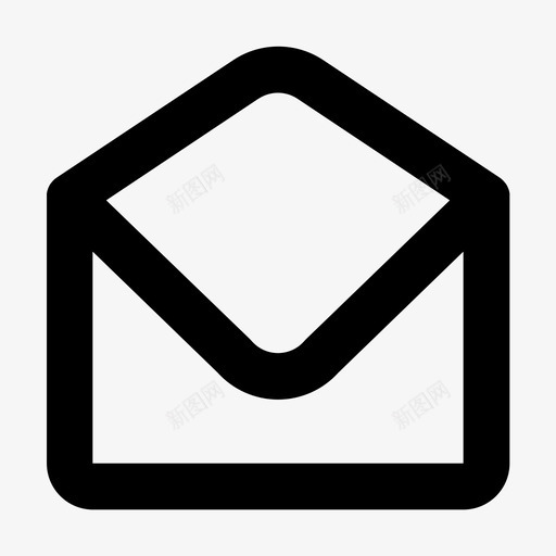 信封打开gui用户界面web图标集svg_新图网 https://ixintu.com 信封 打开 用户界面 图标