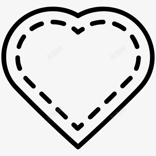 心枕靠垫装饰布svg_新图网 https://ixintu.com 心枕 靠垫 织物 装饰布 垫子 绣花 图标