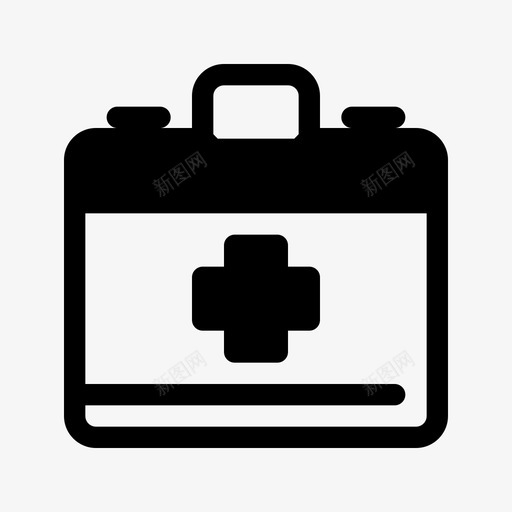 急救箱箱子公文包svg_新图网 https://ixintu.com 急救箱 箱子 公文包 急救 健康 医疗 医学 标志
