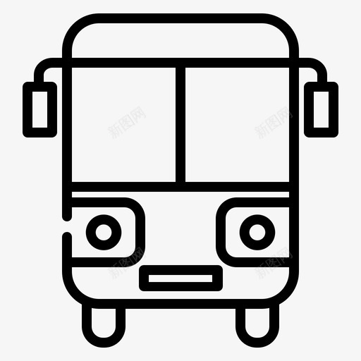 公共汽车小客车交通工具svg_新图网 https://ixintu.com 公共汽车 小客 客车 交通工具 运输工具 面包车 车辆
