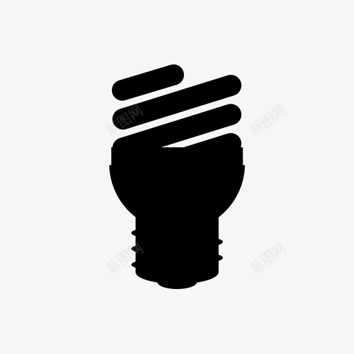 荧光灯泡led现代灯泡svg_新图网 https://ixintu.com 灯泡 荧光 荧光灯 现代