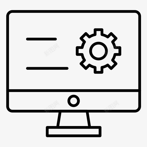 显示器计算机设置svg_新图网 https://ixintu.com 显示器 计算机 设置