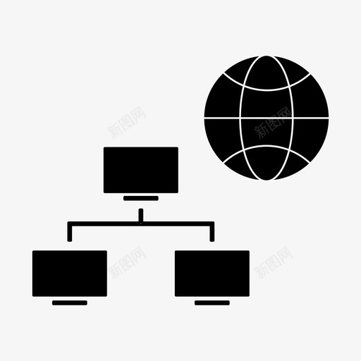 internet访问连接网络svg_新图网 https://ixintu.com 访问 连接 网络 联机 联机服务 服务器 共享 酒店 标志 标志符 符号