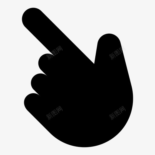 左上方向手指svg_新图网 https://ixintu.com 左上 左上方 方向 手指 手势 手点 箭牌 瞄准