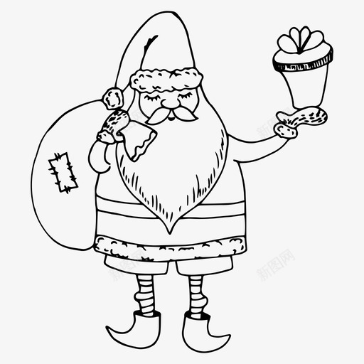 圣诞老人人物圣诞节svg_新图网 https://ixintu.com 圣诞老人 人物 圣诞 圣诞节 节假日 新年