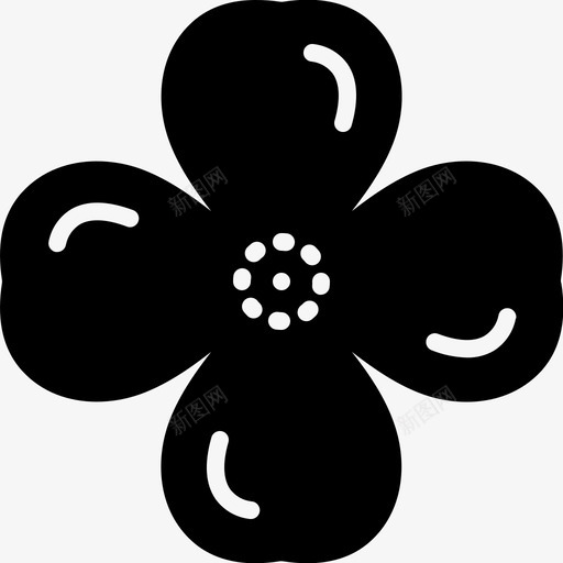 四叶草三叶草图案svg_新图网 https://ixintu.com 三叶 三叶草印花 叶草 四叶 图案 象征